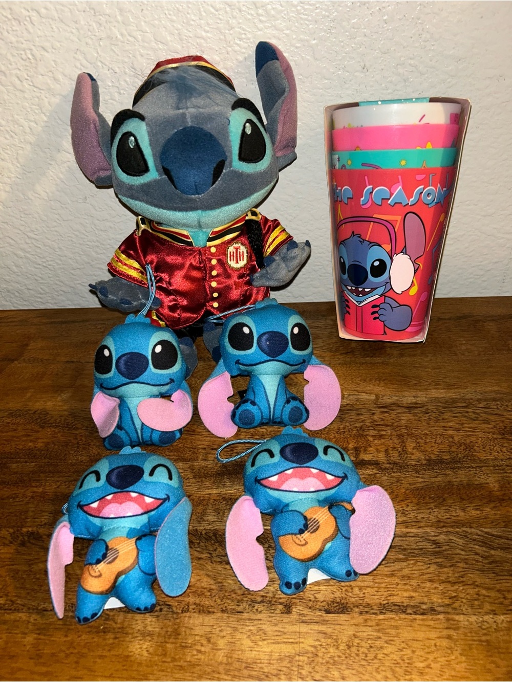 Disney Lilo & Stitch Plush Bundle in Blue and Pink